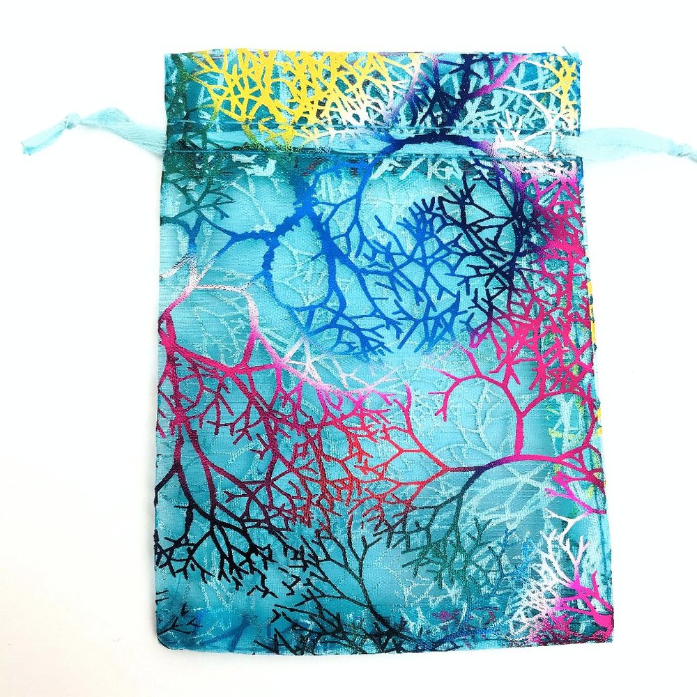 100 Sheer Organza Mesh bags gift pouches